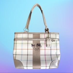 Vintage Plaid Coach Purse
